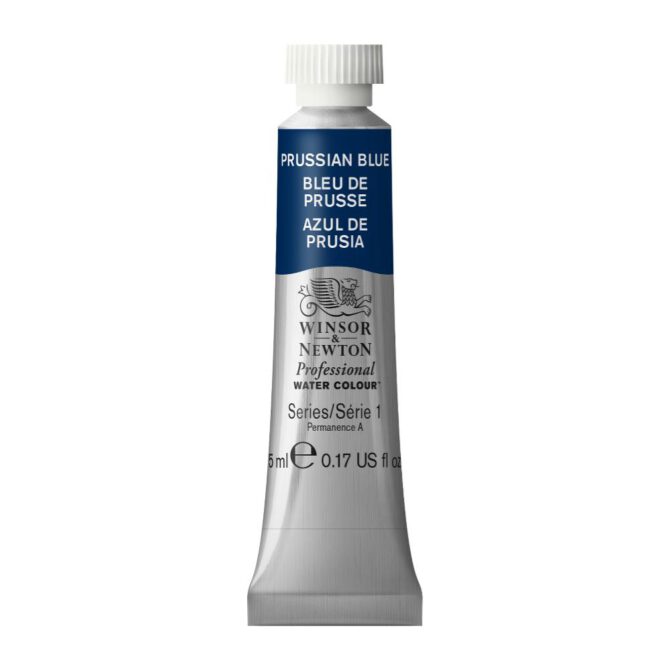 W&N Artists Aquarel tube 5ml - 538 Prussian Blue (s1)