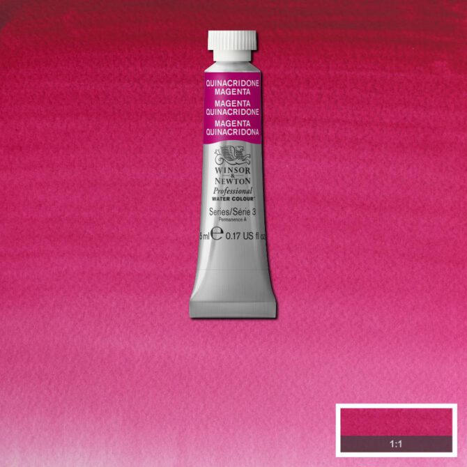 W&N Artists Aquarel tube 5ml - 545 Quinacridone Magenta (s3)