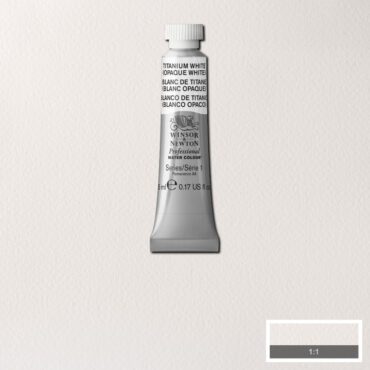 W&N Artists Aquarel tube 5ml - 644 Titanium White Opaque (s1)