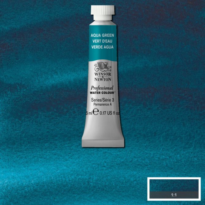 W&N Artists Aquarel tube 5ml - 697 Aqua Green (s3)