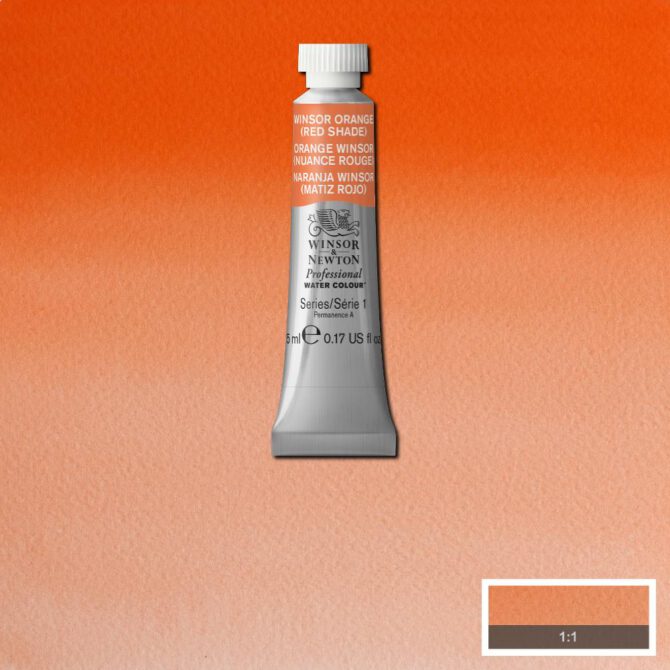 W&N Artists Aquarel tube 5ml - 723 Winsor Orange RS (s1)