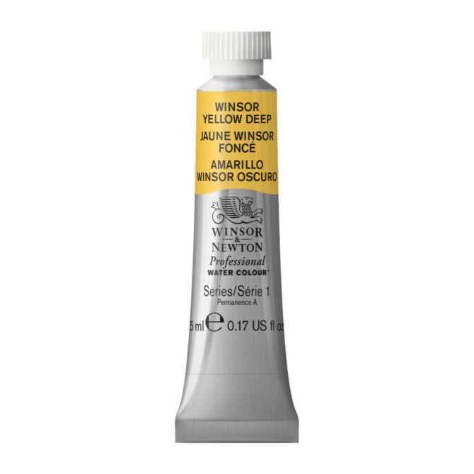 W&N Artists Aquarel tube 5ml - 731 Winsor Yellow Deep (s1)