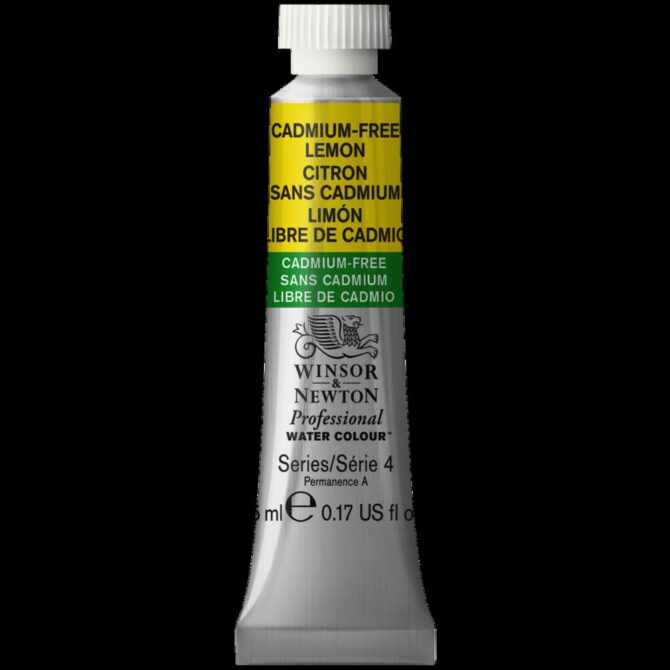 W&N Artists Aquarel tube 5ml - 898 Cadmium FREE Lemon (s4)