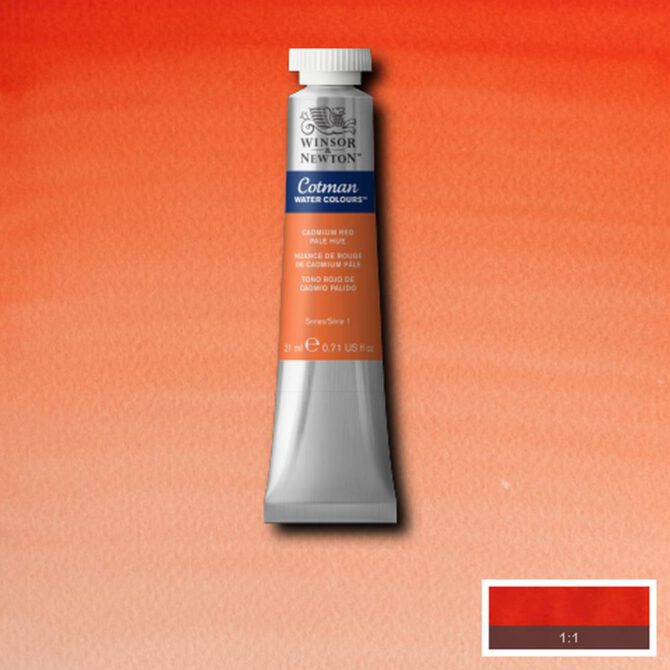 W&N Cotman aquarelverf 21ml - 103 Cadmium Red Pale Hue