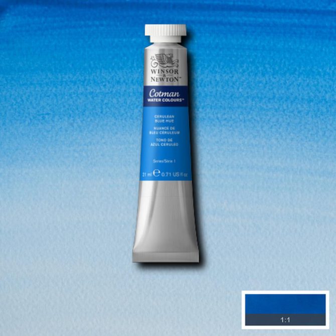 W&N Cotman aquarelverf 21ml - 139 Cerulean Blue Hue