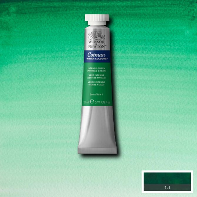 W&N Cotman aquarelverf 21ml - 329 Intense Green