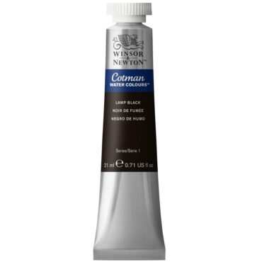 W&N Cotman aquarelverf 21ml - 337 Lamp Black