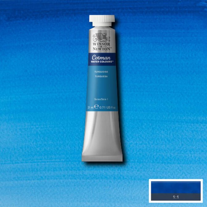 W&N Cotman aquarelverf 21ml - 654 Turquoise