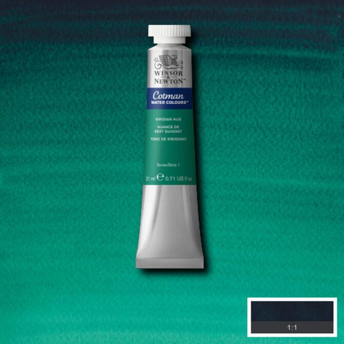 W&N Cotman aquarelverf 21ml - 696 Viridian Hue