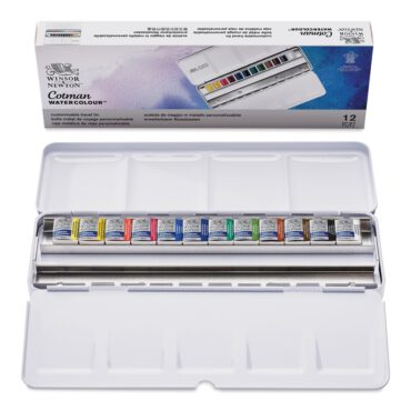 W&N Cotman Watercolour - Box 12 halve napjes