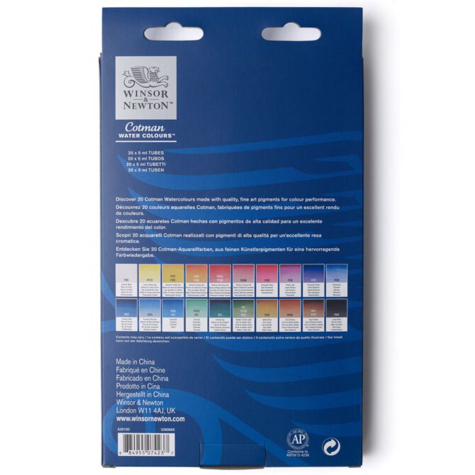 W&N Cotman Watercolour - SET 20x5ml tubes