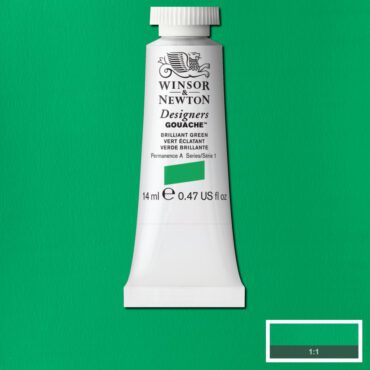 W&N Designers Gouache tube 14ml - 046 Brilliant Green (s1)