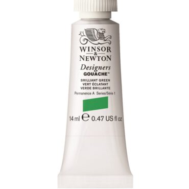 W&N Designers Gouache tube 14ml - 046 Brilliant Green (s1)