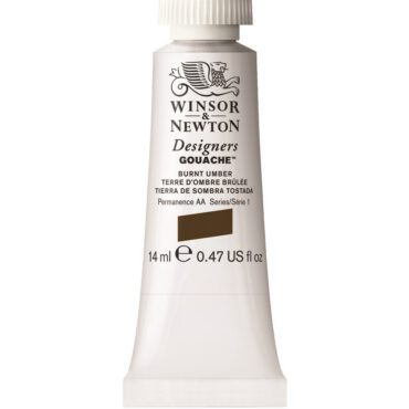 W&N Designers Gouache tube 14ml - 076 Burnt Umber (s1)