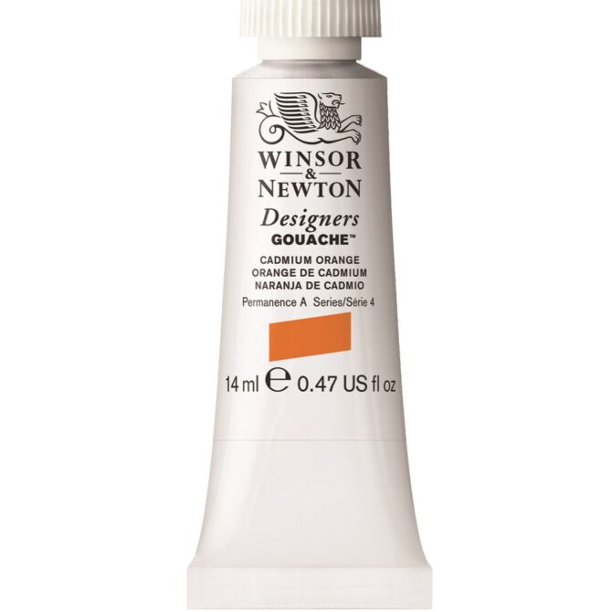 W&N Designers Gouache tube 14ml - 089 Cadmium Orange (s4)