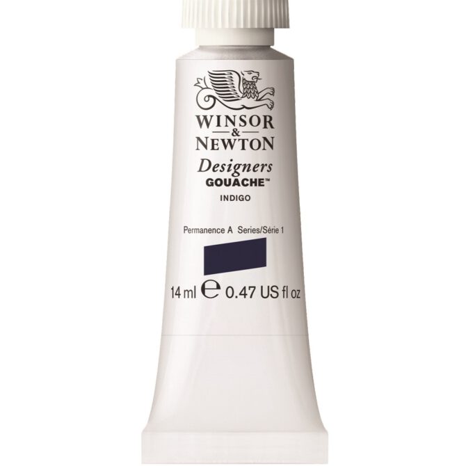 W&N Designers Gouache tube 14ml - 322 Indigo (s1)