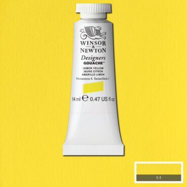 W&N Designers Gouache tube 14ml - 345 Lemon Yellow (s1)