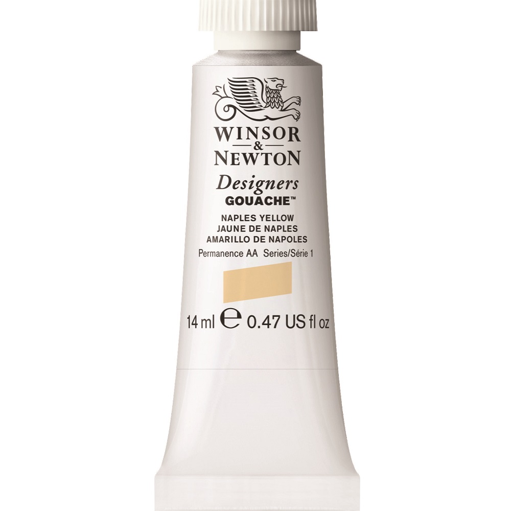 W&N Designers Gouache tube 14ml - 422 Naples Yellow (s1)