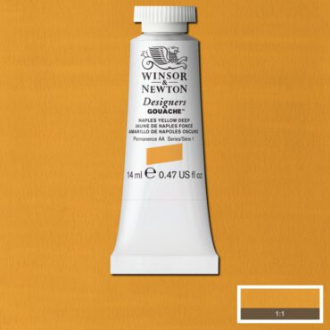 W&N Designers Gouache tube 14ml - 425 Naples Yellow Deep (s1)