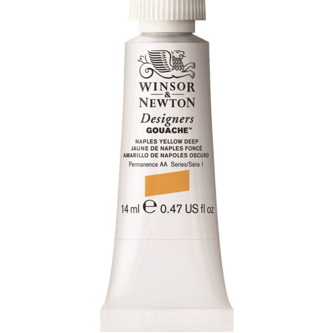 W&N Designers Gouache tube 14ml - 425 Naples Yellow Deep (s1)