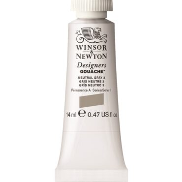 W&N Designers Gouache tube 14ml - 436 Neutral Grey no.3 (s1)