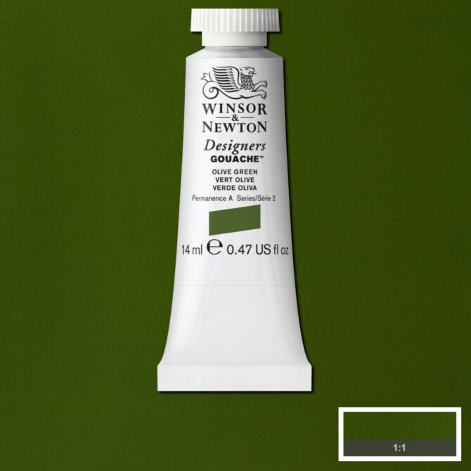 W&N Designers Gouache tube 14ml - 447 Olive Green (s2)