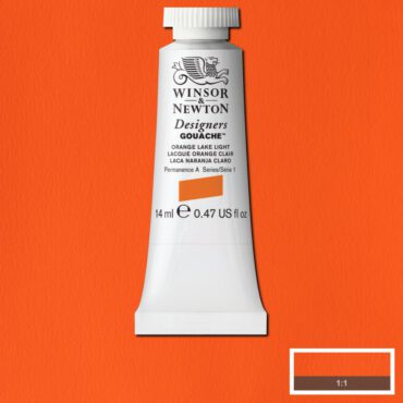 W&N Designers Gouache tube 14ml - 453 Orange Lake Light (s1)