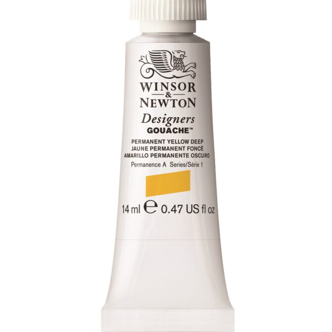 W&N Designers Gouache tube 14ml - 508 Permanent Yellow Deep (s1)