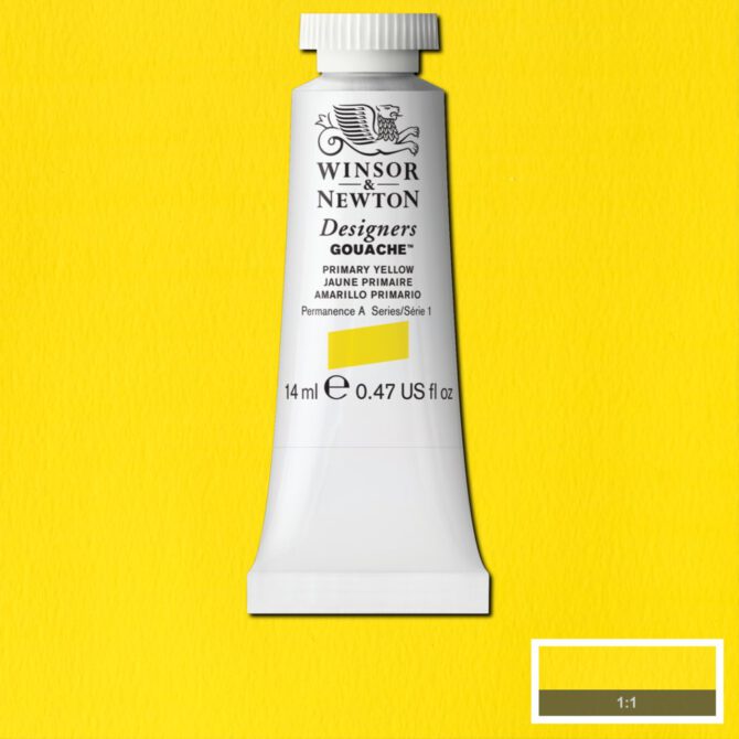 W&N Designers Gouache tube 14ml - 527 Primary Yellow (s1)