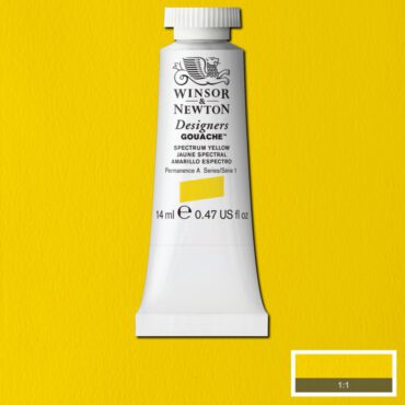 W&N Designers Gouache tube 14ml - 627 Spectrum Yellow (s1)