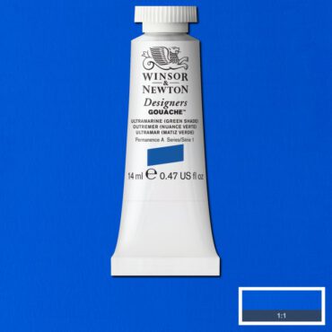 W&N Designers Gouache tube 14ml - 667 Ultramarine (green shade) (s1)