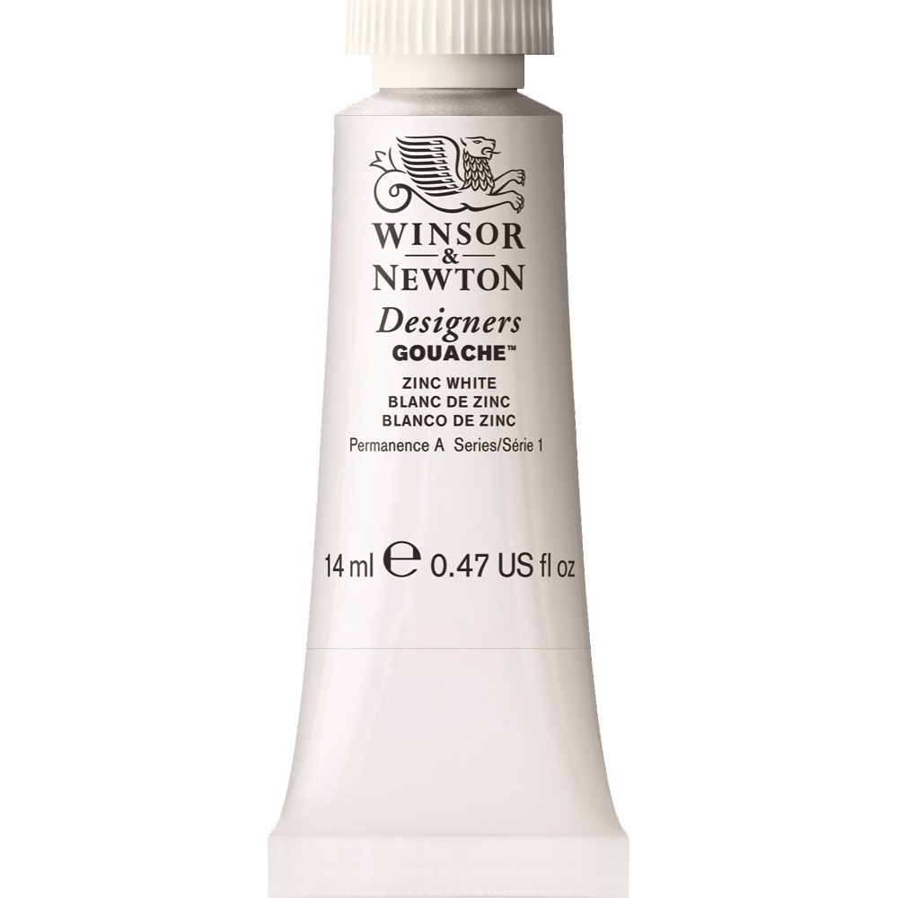 W&N Designers Gouache tube 14ml - 748 Zinc White (s1)