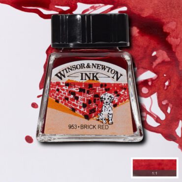 W&N Drawing ink 14ml - 040 Brick Red