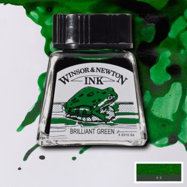 W&N Drawing ink 14ml - 046 Brilliant Green