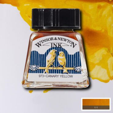 W&N Drawing ink 14ml - 123 Canary Yellow