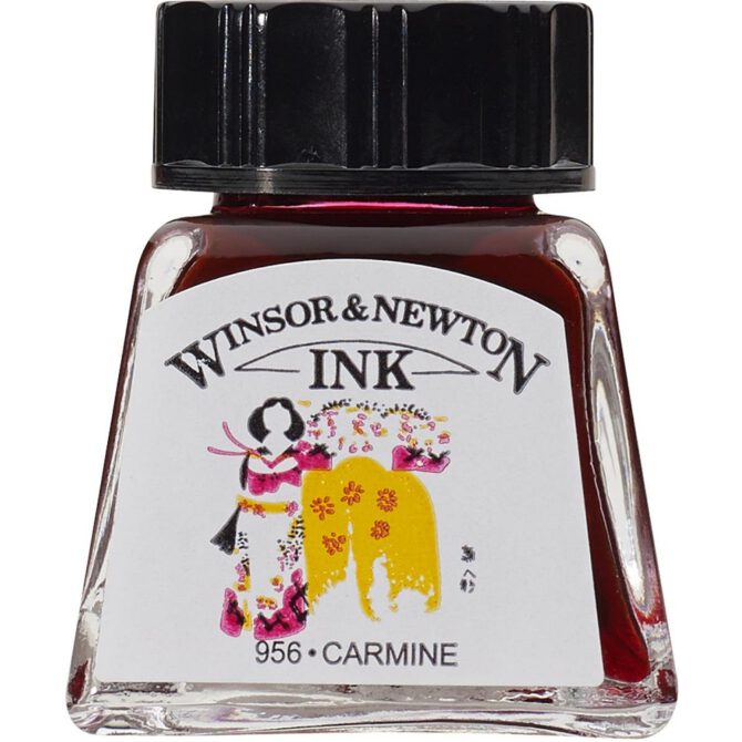 W&N Drawing ink 14ml - 127 Carmine