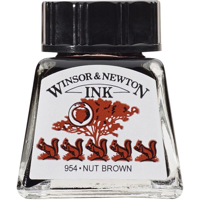 W&N Drawing ink 14ml - 441 Nut Brown