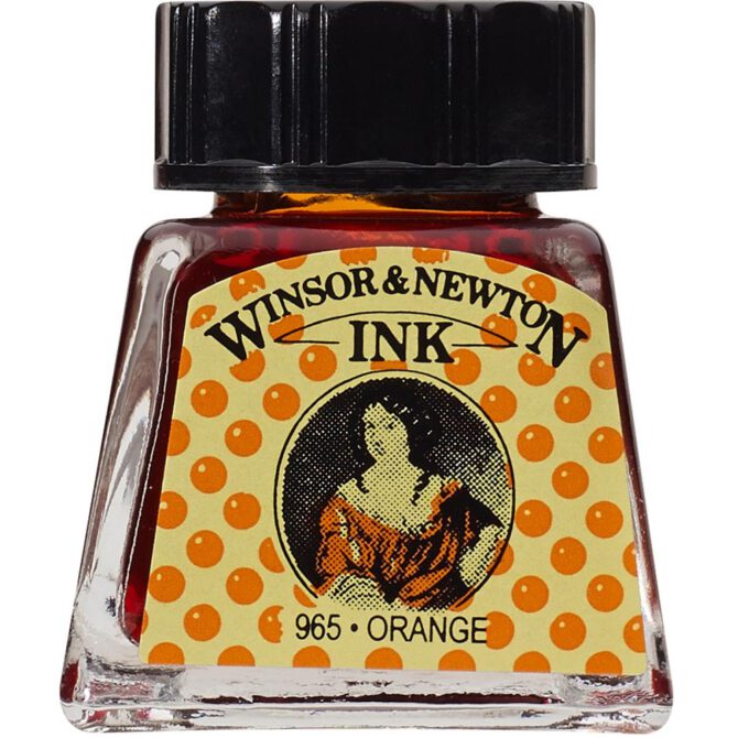 W&N Drawing ink 14ml - 449 Orange