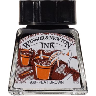 W&N Drawing ink 14ml - 469 Peat Brown