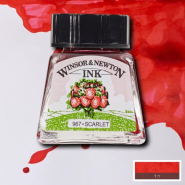 W&N Drawing ink 14ml - 601 Scarlet