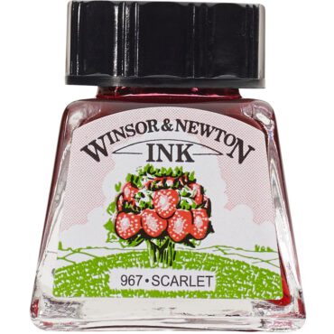 W&N Drawing ink 14ml - 601 Scarlet