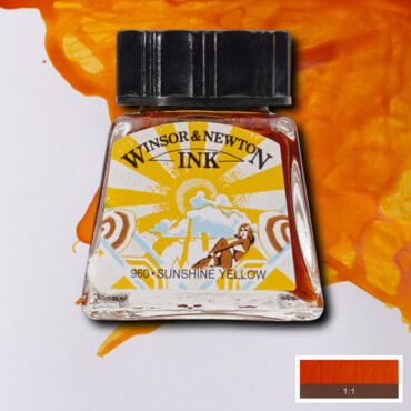 W&N Drawing ink 14ml - 633 Sunshine Yellow