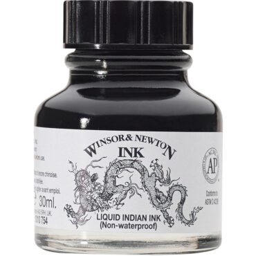 W&N Drawing ink 30ml - 754 Liquid Indian Ink (non-waterpr.)