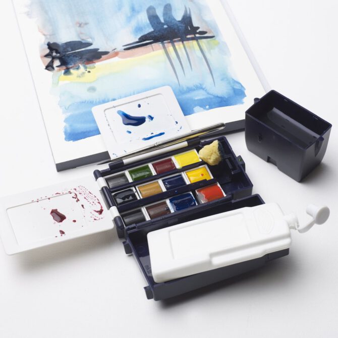 W&N Professional Watercolour - Field Box 12 halve napjes