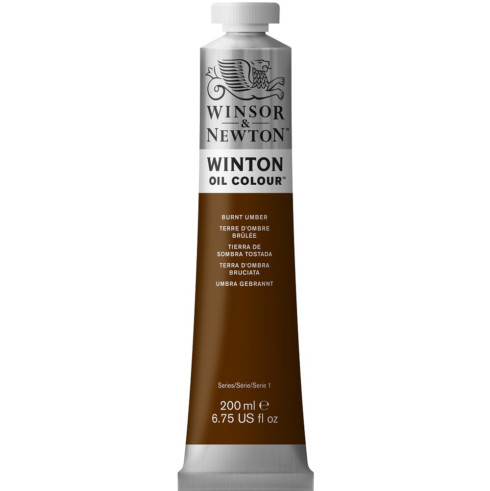 W&N Winton Olieverf 200ml - 076 Burnt Umber