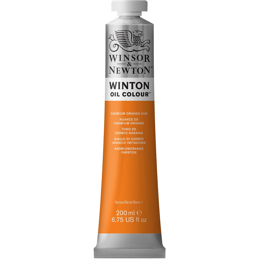 W&N Winton Olieverf 200ml - 090 Cadmium Orange Hue