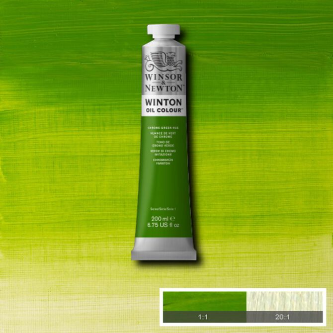 W&N Winton Olieverf 200ml - 145 Chrome Green Hue