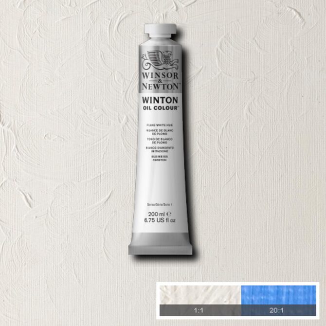 W&N Winton Olieverf 200ml - 242 Flake White Hue