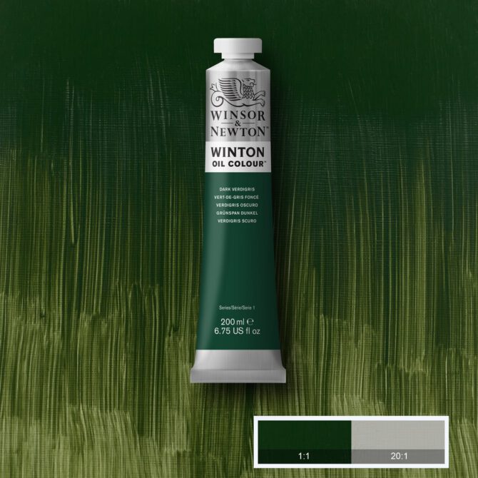 W&N Winton Olieverf 200ml - 405 Dark Verdigris (NEW)