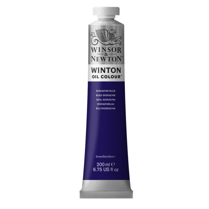 W&N Winton Olieverf 200ml - 406 Dioxazine Blue (NEW)